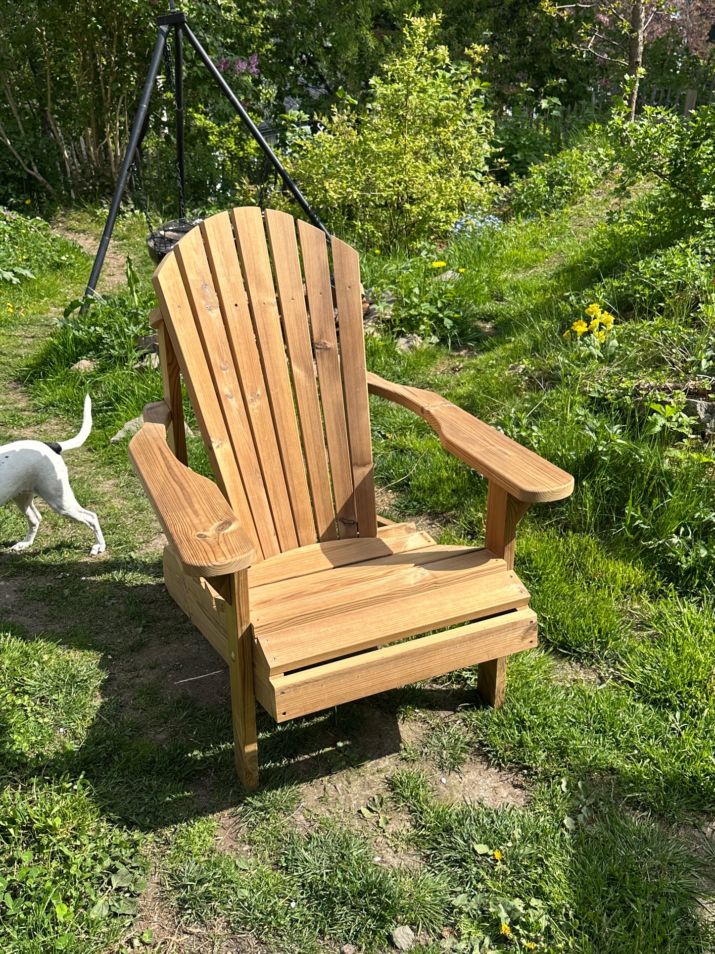 Adirondack stol i varmebehandlet furu